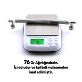 Şah Kulp Mobilya Mutfak Dolabı Çekmece Dolap Kulpları Kapak Kulpu Kulbu Krom Renk 192 mm Metal thumbnail 4