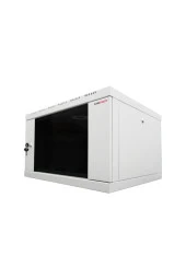 9u 19'' 600 600 mm Duvar Tipi Kabinet Tek Gövdeli Gri 2 Yıl Üretici Garantili - 2