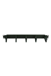 1u 19'' 5 Kancalı Metal Kancalı Yatay Kablo Organizer Siyah 2 Yıl Üretici Garantili - 1