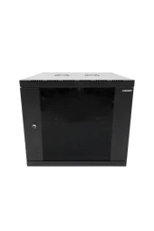 9u 19'' 600x600mm Duvar Tipi Kabinet Tek Gövdeli Siyah 2 Yıl Üretici Garantili - 1