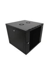 9u 19'' 600x600mm Duvar Tipi Kabinet Tek Gövdeli Siyah 2 Yıl Üretici Garantili - 2