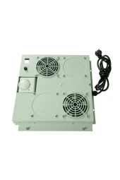 2'li Rack Kabinet Fan Modülü Termostatlı Ral 7035 Gri 2 Yıl Üretici Garantili thumbnail 5