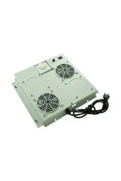 2'li Rack Kabinet Fan Modülü Termostatlı Ral 7035 Gri 2 Yıl Üretici Garantili thumbnail 6