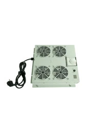4'lü Rack Kabinet Fan Modülü Termostatlı Ral 7035 Gri 2 Yıl Üretici Garantili thumbnail 2