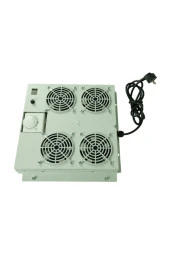 4'lü Rack Kabinet Fan Modülü Termostatlı Ral 7035 Gri 2 Yıl Üretici Garantili thumbnail 3