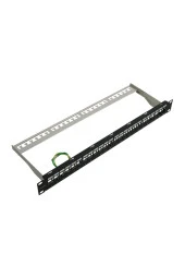 Bakır Rj45 Ftp Patch Panel 24 Port 1u 19'' Siyah Zırhlı Ral 9005 2 Yıl Üretici Garantili - 4