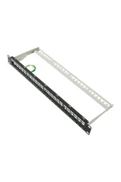 Bakır Rj45 Ftp Patch Panel 24 Port 1u 19'' Siyah Zırhlı Ral 9005 2 Yıl Üretici Garantili - 6