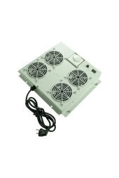 4'lü Rack Kabinet Fan Modülü Termostatlı Ral 7035 Gri 2 Yıl Üretici Garantili thumbnail 5