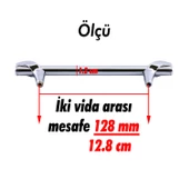 Prade 128 Mm Krom Metal Kulp Mobilya Çekmece Mutfak Kapak Dolap Kulpları Kulbu Dolabı Kulpu - 5