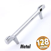 Prade 128 Mm Krom Metal Kulp Mobilya Çekmece Mutfak Kapak Dolap Kulpları Kulbu Dolabı Kulpu - 1
