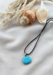 Kolye Gerdanlık Doğal Taş Turkuaz Firuze Çakra Yoga Reiki Kadın - 4