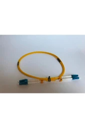 Fiber Optik Patch Kablo LC/LC Dubleks SM 3mt Patch Cord Sarı - 1