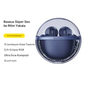 Baseus BT5.3V Oyun ve Müzik Modlu Mikrofonlu Bluetooth Kulaklık, Uzun Şarjlı Led Işıklı Gecikmesiz Kulaklık - 2