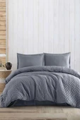 Clasy Ranforce Dört Mevsim Çift Kişilik Set  Atana V6 Gri - 1