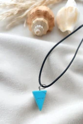 Firuze Kolye Gerdanlık Doğal Taş Turkuaz Çakra Yoga Reiki Kadın thumbnail 2