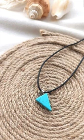 Firuze Kolye Gerdanlık Doğal Taş Turkuaz Çakra Yoga Reiki Kadın thumbnail 3