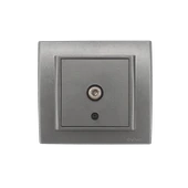 Ovivo Uydu Prizi F Konnektörlü+Çerçeveli  Füme 12 Adet thumbnail 6