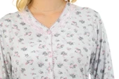 Etoile Bambu, Uzun Kol, Düğmeli Kadın Pijama Takımı - 3