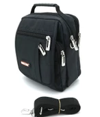 SEVEN TEEN SU GEÇİRMEZ KUMAŞ ÇOK GÖZLÜ EL ÇANTASI 2248 (SİYAH) - 1