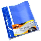Umix Telli Dosya Busines Plastik 50 Adet - Mavi - 2