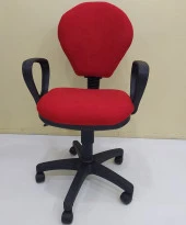 Çalışma Koltuk 13942 Amortisör İnovosyon Model KIRMIZI Ortopedik Oturum El Yapım - 1
