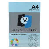 Alex Schoeller A4 Renkli Fotokopi Kağıdı 500 lü Mavi (ALX 580) - 1