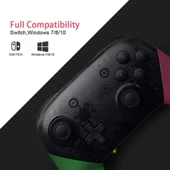 Cosmostech Switch Ve Pc Uyumlu Pro Controller Kablosuz Oyun Kolu Yeşil-Pembe - 4