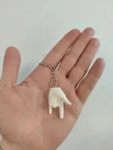 Rock and Roll İşareti Eğlenceli Anahtarlık thumbnail 4