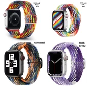 Apple Watch 42/44/45/46/49mm Kordon Örgü Tokalı Kordon 2/3/4/5/6/se/7/8/9/10/ultra - 7