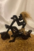 Ahşap Primitif Yamyam Yerli Aborjin İnka Motorlu Harley El İşi Hand Made thumbnail 7