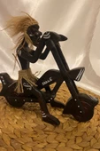 Ahşap Primitif Yamyam Yerli Aborjin İnka Motorlu Harley El İşi Hand Made thumbnail 1