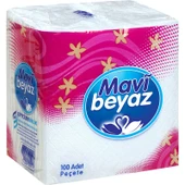 Mavi Beyaz Peçete 100 Adet (30*30CM) - 1
