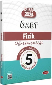 2024 ÖABT Fizik Öğretmenliği Tamamı Çözümlü 5 Deneme Sınavı Data Yayınlar - 1