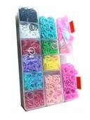 Hayal Sepeti Lastik Bileklik Yapma Seti 12 Bölmeli Özel Kutusu ile - 1