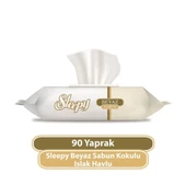 Sleepy Beyaz Sabun Kokulu Islak Havlu Mendil 90 Adet - 1