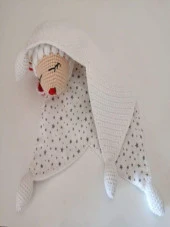 Uykucu Kuzu Uyku Arkadaşı Amigurumi Organik Oyuncak - 1