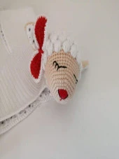 Uykucu Kuzu Uyku Arkadaşı Amigurumi Organik Oyuncak - 3
