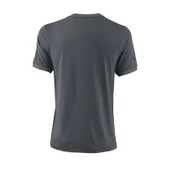 Wilson UWII Henley DK Gri Erkek Tenis T-Shirt wra762906 thumbnail 2