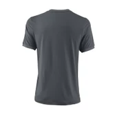 Wilson UWII Henley DK Gri Erkek Tenis T-Shirt wra762906 thumbnail 11