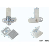 Çift Dilli Anahtarlı Dolap ve Çekmece Kilit - 3