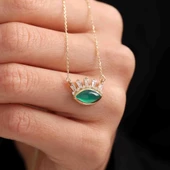 Altın Göz Kolye Green Opal thumbnail 3