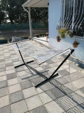 Metal Hamak Ayağı Metal Hamak Demiri Siyah Renk Abronya - 1