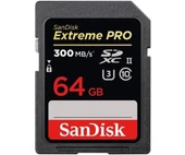 SanDisk 64GB Extreme Pro 300MB/s UHS-II SDXC V90 Hafıza Kartı (SDSDXDK-064G-GN4IN) - 1