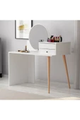 İNARCH DİZAYN M001 Nade Aynalı Makyaj Masası Beyaz thumbnail 6