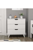 İNARCH DİZAYN Valencia 3 Çekmeceli Şifonyer Beyaz - 2