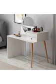 İNARCH DİZAYN M001 Nade Aynalı Makyaj Masası Beyaz thumbnail 3