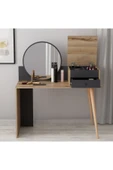 İNARCH DİZAYN M001 Nade Aynalı Makyaj Masası Antrasit/Çırağan thumbnail 6