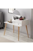 İNARCH DİZAYN Angel Aynalı Fonksiyonel Makyaj Masası – Çekmeceli ve Gizli Takı Bölmeli, Beyaz thumbnail 4