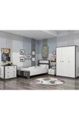 İNARCH DİZAYN Life Genç Odası Takımı Beyaz/Antrasit - 1