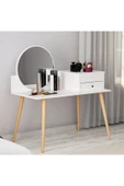 İNARCH DİZAYN Angel Aynalı Fonksiyonel Makyaj Masası – Çekmeceli ve Gizli Takı Bölmeli, Beyaz thumbnail 3
